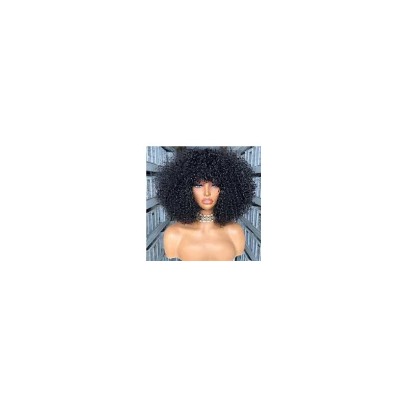 The Curly Bob Wig is a stylish and modern hairstyle designed for women who want a natural and fashionable look. This wig feature